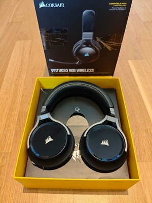 CORSAIR VIRTUOSO RGB WIRELESS Hi-Fi Headset +++ OHNE DONGLE, POLSTER, MIKROFON