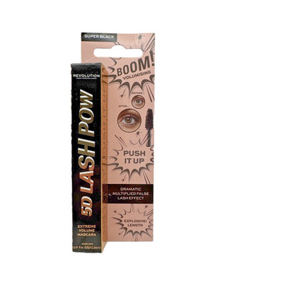 Revolution 5D Lash POW Mascara Super Black Extreme Volume NEW