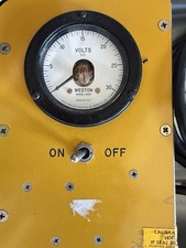 Rare Lockheed Air Craft Battery Tester Halliburton Case Weston Meter UAL