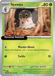 Spewpa 006/191 Surging Sparks Reverse Holo