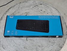 ADESSO AKB-132UB USB Multimedia Desktop Keyboard SEE NOTES