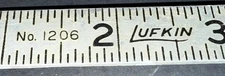 VTG 6' LUFKIN No 1206 Aluminum with Brass Joints FOLDING RULE Metal 72" Rule USA
