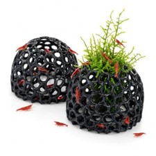 2-Pack Shrimp Cave for Fish Tank Plants, Dome-Shaped Aquarium Shrimp Hide 