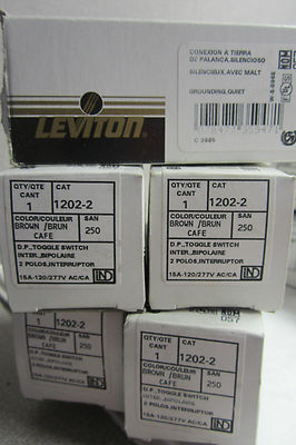 6 NEW LEVITON 1202-2 SWITCH 12022