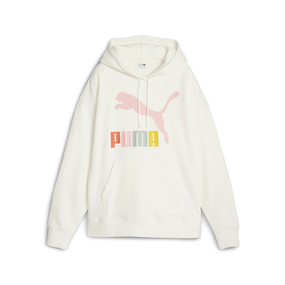 Puma Classics Logo Pullover Hoodie Womens White Casual Outerwear 62284465 |  eBay