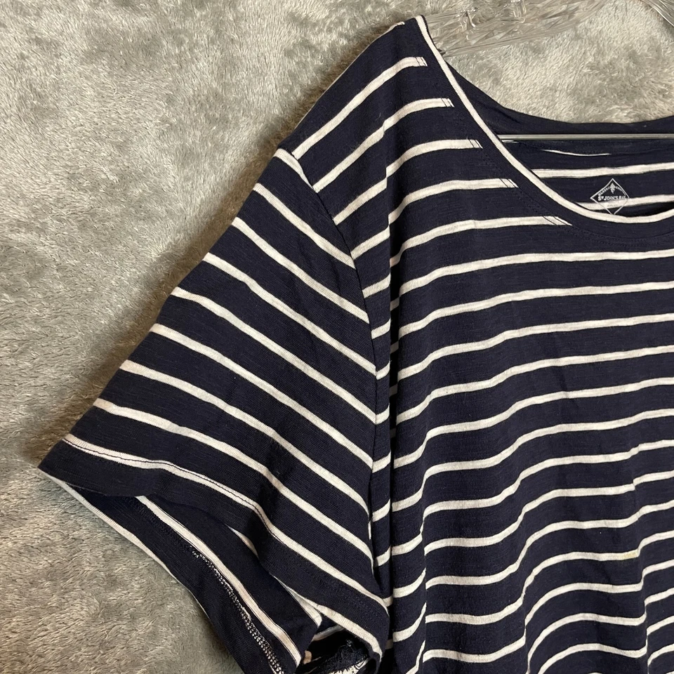 Top St Johns Bay Mujer Náutico Preppy Costero Tropical Rayas Mixto Medios 3X Foto 3 de 4