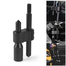 M12x1.25 H Type Car Shift Knob Extension Adjustable Extension Gear Shifter Black