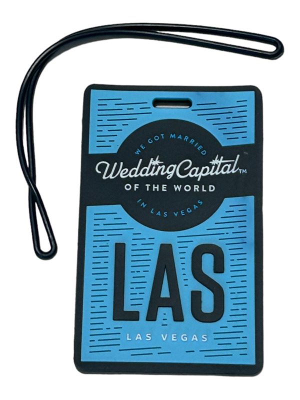 Las Vegas Luggage Tag - Wedding Capital of The World - We Got Married In LAS