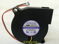 1 PCS EVERCOOL FAN EC5015L12EA-B  DC12V DC 0.10A 5CM 5015 3 PIN