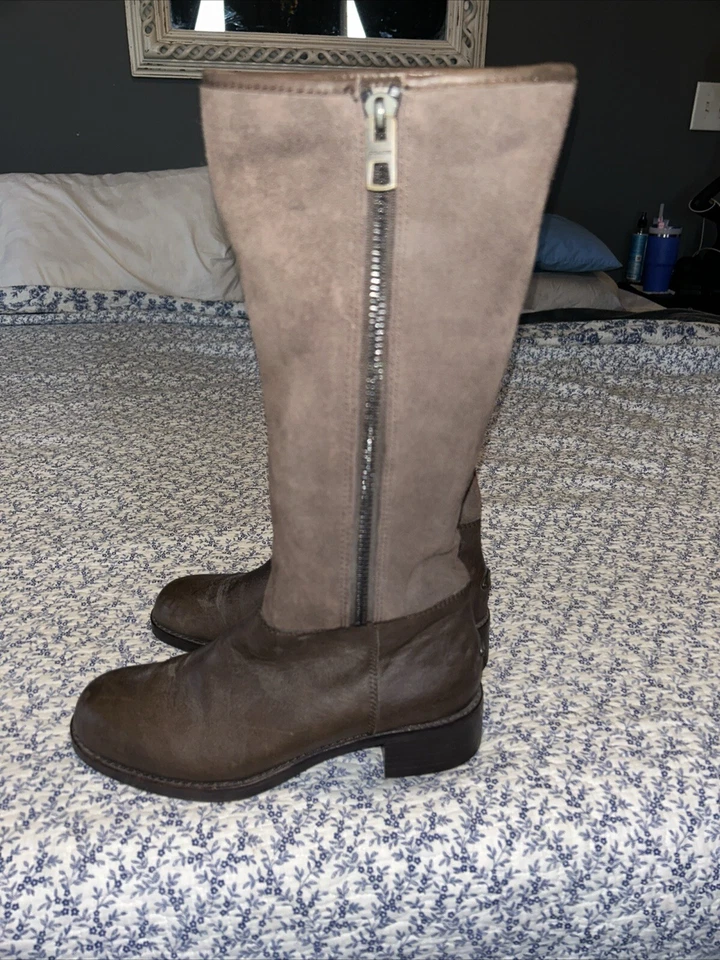 COACH Women's "Bailey" Safari Brown Leather/ Suede Knee High Boot US 8B/EUR 38 - Image 4 of 4