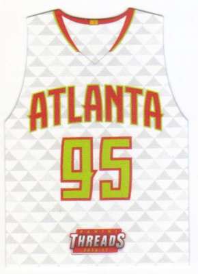 2016-17 Panini Threads Team Threads Rookie Die Cuts RC #14 DeAndre' Bembry Hawks