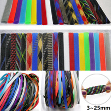 BRAIDED CABLE SLEEVING SHEATHING - AUTO ELECTRICS WIRE HARNESSING, MARINE 3 25mm