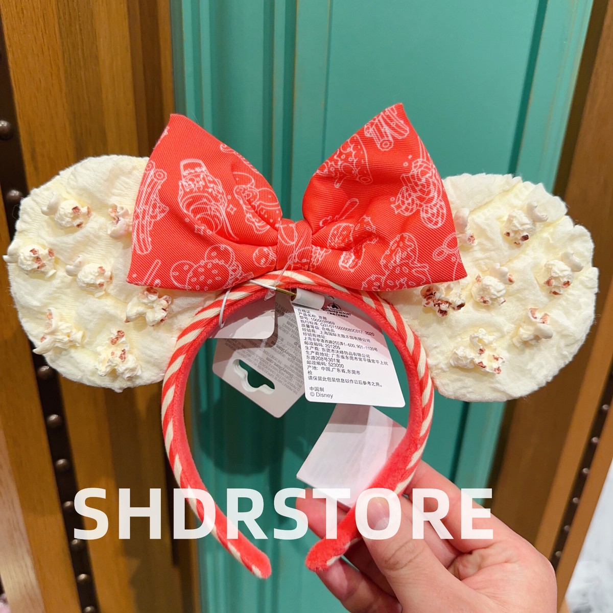 【Disney】US Disney Parks ポップコーン ミニー カチューシャ Disney authentic 2025 popcorn minnie mouse ear headband