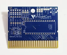 Newest Versa64Cart v1.6 PCB Blue Commodore C64/C128 Gold Contacts/Beveled Edge