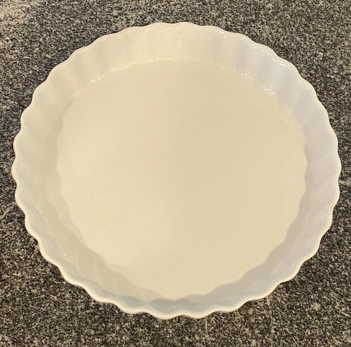 Classic Fluted Dish Cordon Bleu Pie Round Ceramic White Quiche, Tart eBay
