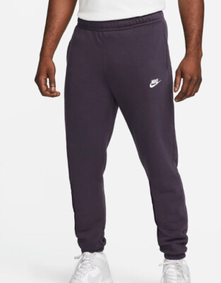 Nike Men AS NSW Club Fleece Pants Purple Training Running Jogger Pant BV2738-540