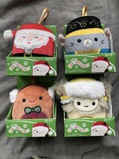 christmas squishmallows plush ornaments Lot