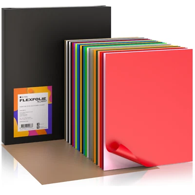 SA ROCA Flexfolie Plotter - Starter Set I Textilfolie Bügelfolie Plotterfolie Textil