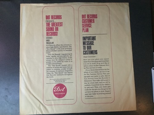 Dot Records Inner Company Sleeve for Albums VG (No Record) | eBay