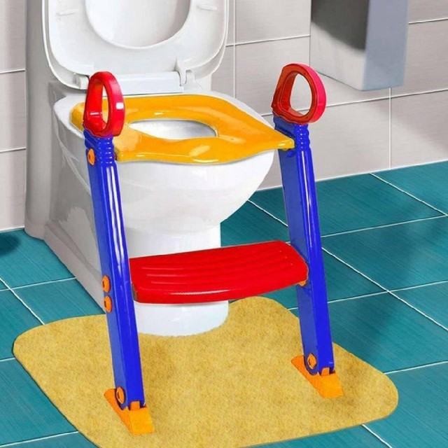 Folding Kids Baby Child Toddler Potty Loo Training Toilet Seat & Step