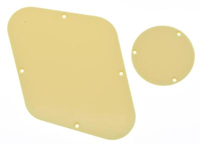 LP hintere Steuerplatte & Schalterplatte Hohlraumabdeckung passt Epiphone Les Paul cremefarben