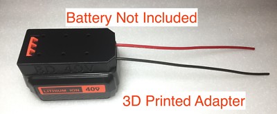 battery adapter for Black & decker 40V dock power connector robotics  LBX2040