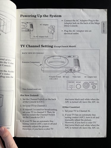 SEGA Mega Drive Instruction Manual Original - Picture 5 of 6