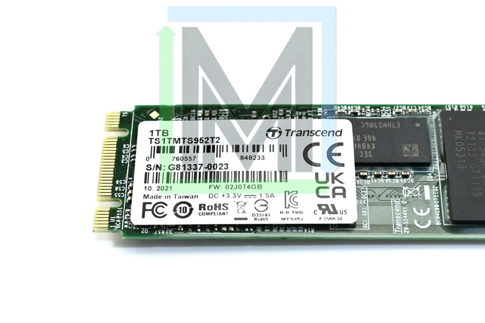 MTS952T2 TS1TMTS952T2 TRANSCEND 1TB M.2 2280 3D NAND FLASH SATA SSD - 2pcs - Image 3 of 4
