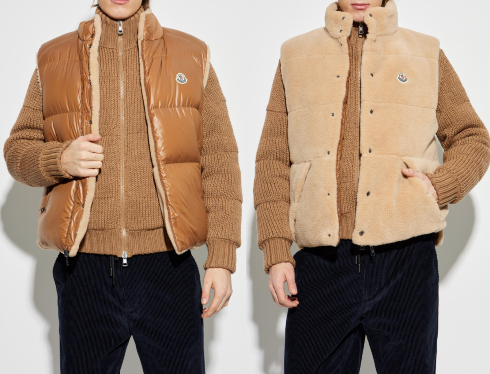Moncler Reversible Down Vest Jacket Bnwt L