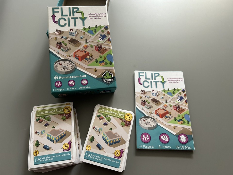 Flip City Deck Building Game TMG eBay