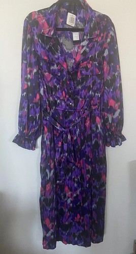 NWT. TEAL Floral Women’s Long Sleeve Dress Size 2X