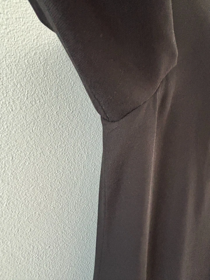 Linda Allard Ellen Tracy Womens Long Sleeve Black Lined Sheath Dress Size 16 - Image 4 of 4