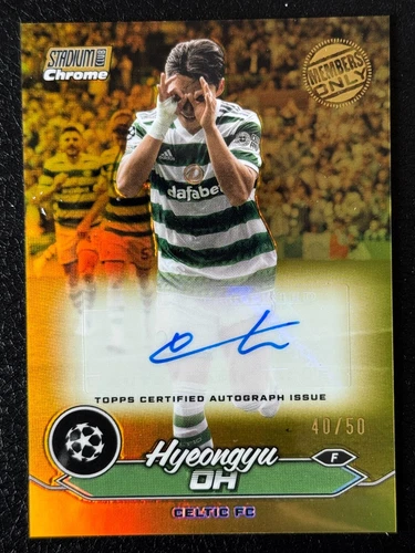 Topps 23-24 Chrome UEFA Stadium Club Members Only Auto Celtic Hyeongyu OH /50