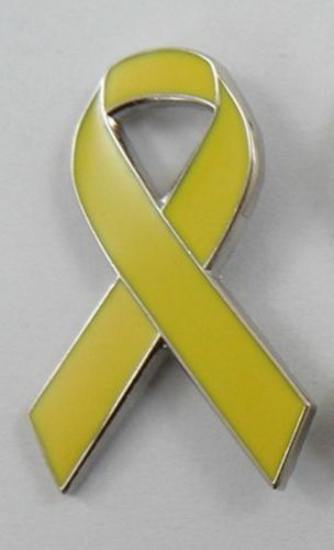 **NEW** Obesity Yellow Awareness ribbon enamel badge / brooch. Charity. - Picture 1 of 1