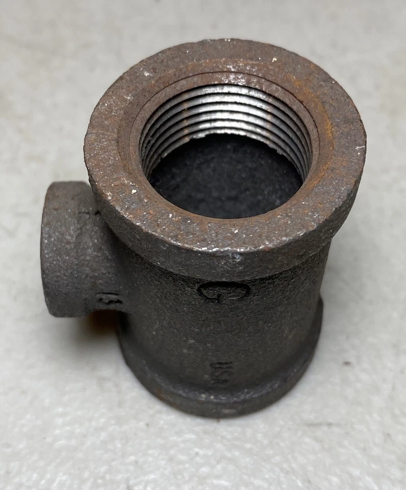 (Qty 14) 3/4 X 1/4 TEE Black Pipe Iron Reducing Tee Class 150 - Image 4 of 4