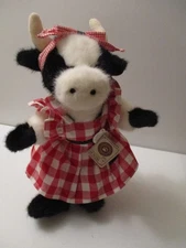 Boyds Bear MOOSHELL PATCHBEARY TJs Best Dressed Collection Strawberry 14” Cow MT