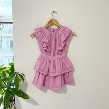 Gap Girl's Purple Ruffle Mini Dress Size Small