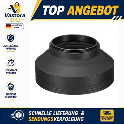 PATIKIL 55mm Kamera Gegenlichtblende Gummi klappbar Schwarz