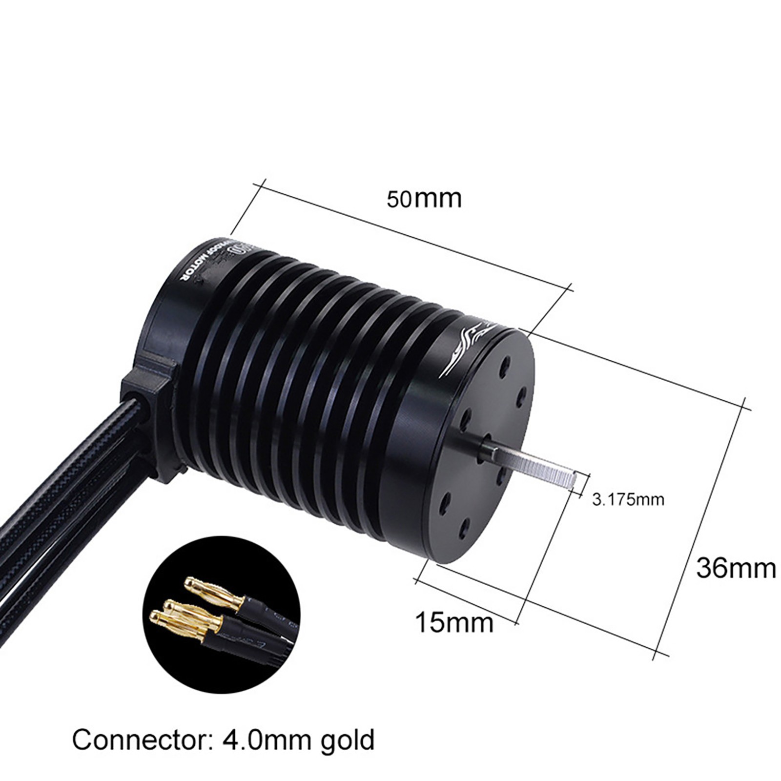 For 1/10 RC Car F540 4370KV Waterproof Brushless Motor With 60A ESC Combo Set