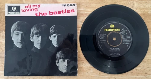 45 7" U.K EP THE BEATLES ALL MY LOVING PARLOPHONE GEP 8891