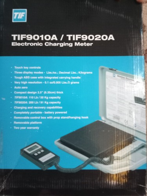 #ad TIF 9010A Slimline Electronic Refrigerant Charging Scale Tested $112.00