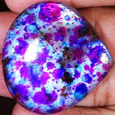 96.80 CT Lovely Multi Color Labradorite Pear Cabochon Gemstone (38x38x7 mm) AD71