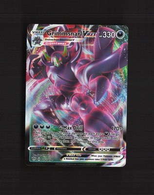 Grimmsnarl VMAX 115/189 Darkness Ablaze Ultra Rare Holo Pokemon