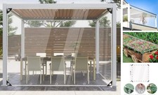 Clear Tarps Heavy Duty Waterproof, Transparent PVC Transparent  13.1 x 13.1ft