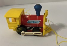 Vintage Fisher Price Toot-Toot Train Engine Pull Toy #643, USA Made