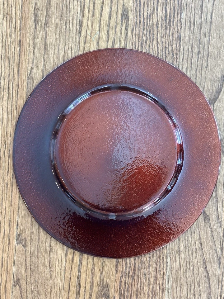 Carregador de placa de serviço de vidro Crate & Barrel Marrakech 13 polegadas - Imagem 2 de 2