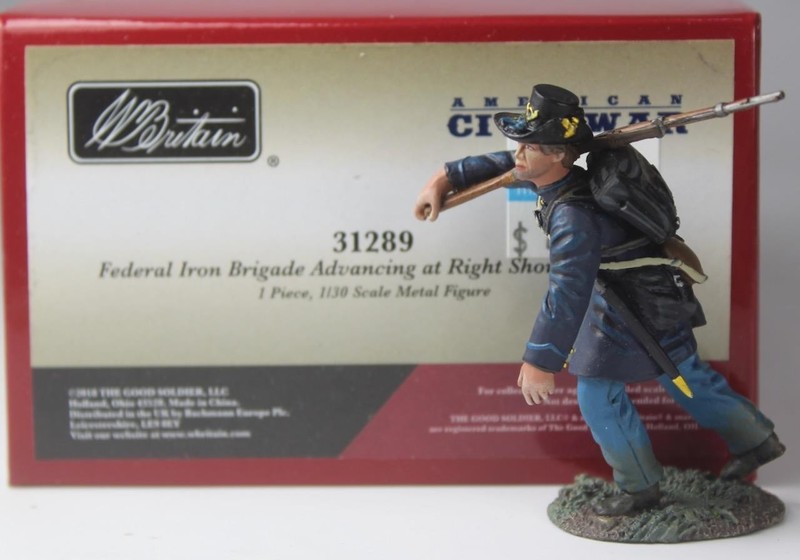 BRITAINS Civil War-Federal Union Iron Brigade Advancing #31289 ACW
