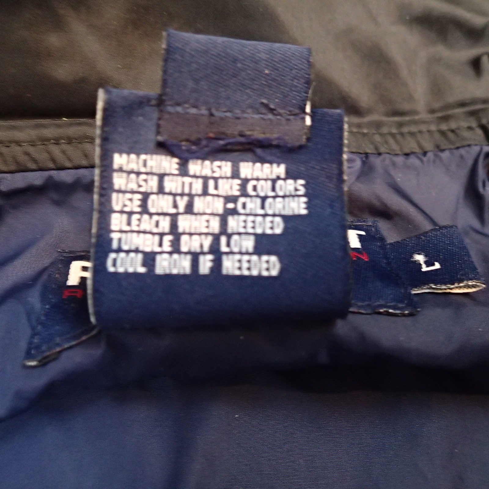 Ralph Lauren Polo Sport Vintage Navy Hooded Windbreaker zip Jacket coat size L thumbnail 18