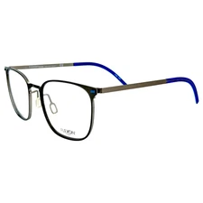 Flexon B2029 Mens Metal Eyeglass Frame 034 Dark Gunmetal 53-20