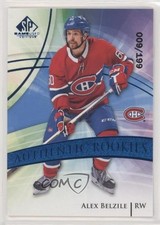 2020 Upper Deck SP Game Used Authentic Rookies Blue Burst 9/199 Alex Belzile 1s8